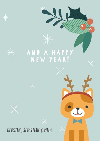 Weihnachtskarte Weihnachtskatze 3