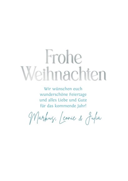 Weihnachtskarte Weihnachtskugel-Zauber 3