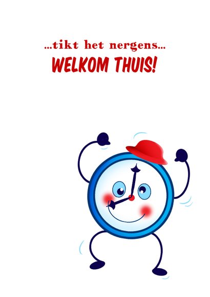 Welkom thuis klokje 3