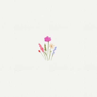 Wenskaart blij met jou subtiel bloemen minimalistisch 2