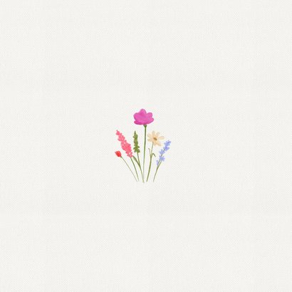 Wenskaart blij met jou subtiel bloemen minimalistisch 2