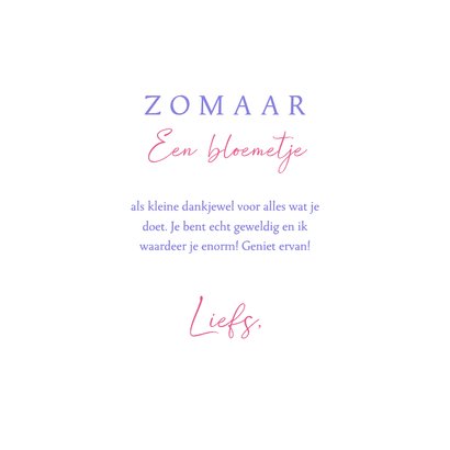 Wenskaart Bloemen kleurrijk 3
