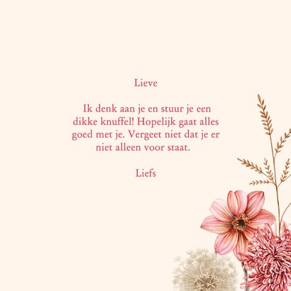Wenskaart dahlia's in pastelkleuren 3