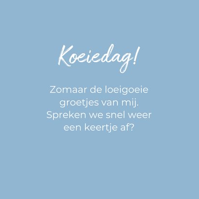 Wenskaart dierenkaart koeien - bruin 3