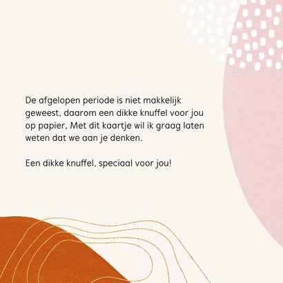 Wenskaart - dikke knuffel voor jou 3