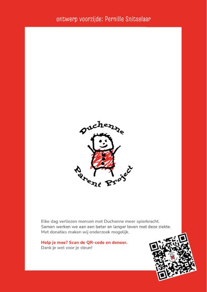Wenskaart Duchenne Parent Project hartje 2