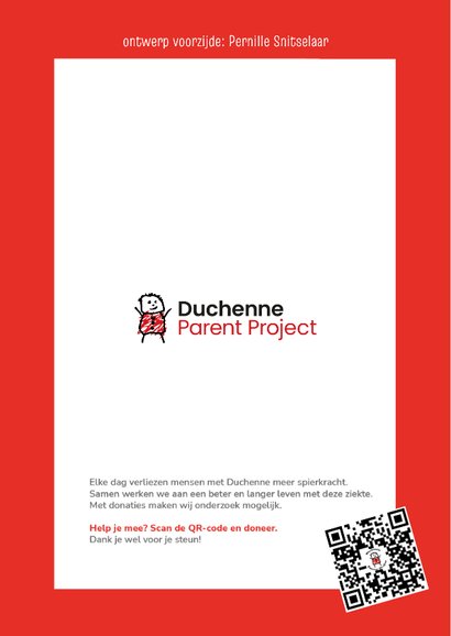 Wenskaart Duchenne Parent Project hartje 2