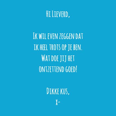 Wenskaart een kleinigeitje voor jou geitje... 3