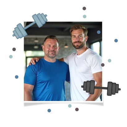 Wenskaart goed bezig motiverend sport gewichten trots 2