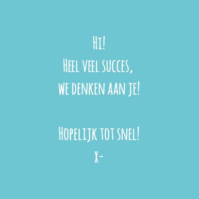 Wenskaart grappig auto'tje gas erop... 3