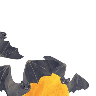Wenskaart Halloween vleermuizen 2