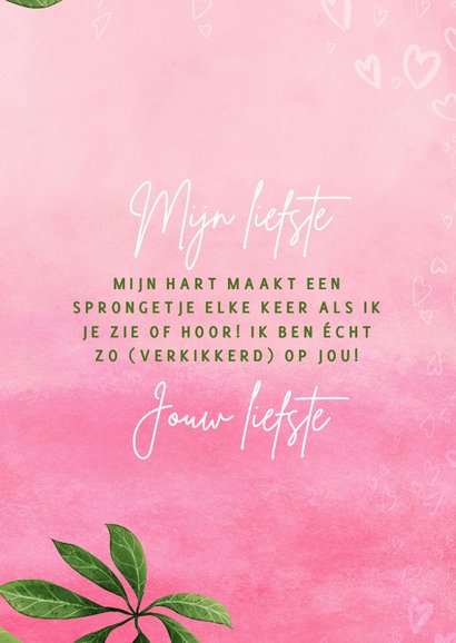 Wenskaart 'Ik ben helemaal verkikkerd op jou' 3