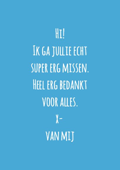 Wenskaart ik knijp er tussenuit... 3
