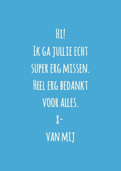 Wenskaart ik knijp er tussenuit... 3