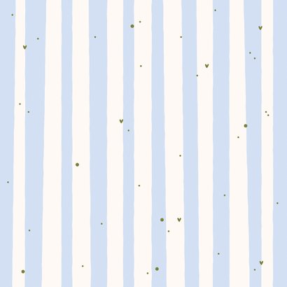 Wenskaart je bent genoeg typografie blauwe streep hartjes 2