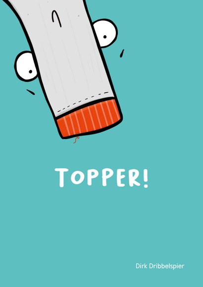 Wenskaart jij bent een echte held (op sokken) 2