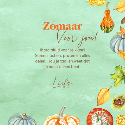 Wenskaart kalebas herfst 3