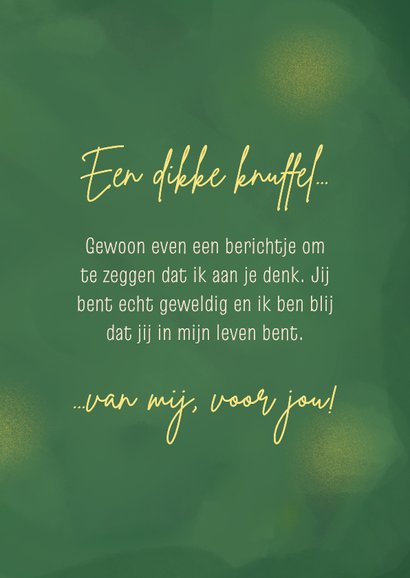 Wenskaart knuffel zonder tekst 3