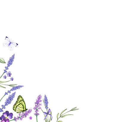 Wenskaart lavendel zomer 2