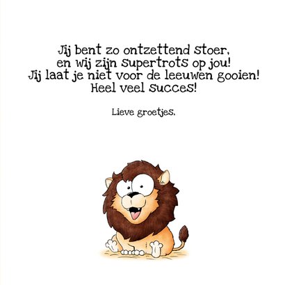 Wenskaart leeuw you are roarsome 3