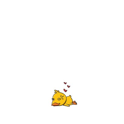 Wenskaart liefde je bent niet in je eendje kaart 2