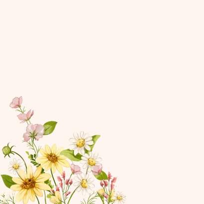 Wenskaart met bloemen vol liefs 2