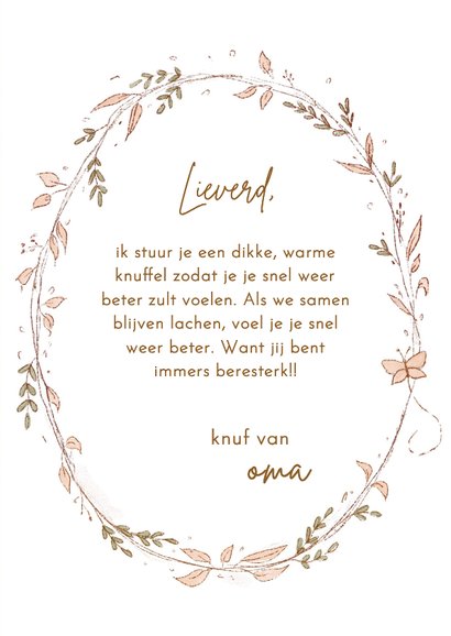 Wenskaart met dikke bereknuffel 3