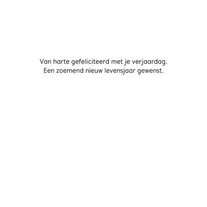 Wenskaart met een vrolijke gestreepte bij in een bloem 3