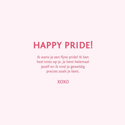 Wenskaart met regenboog happy pride 3