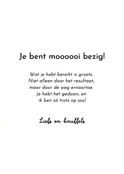 Wenskaart met trotse Schotse Hooglander 3