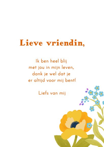 Wenskaart onze vriendschap is goud waard 3