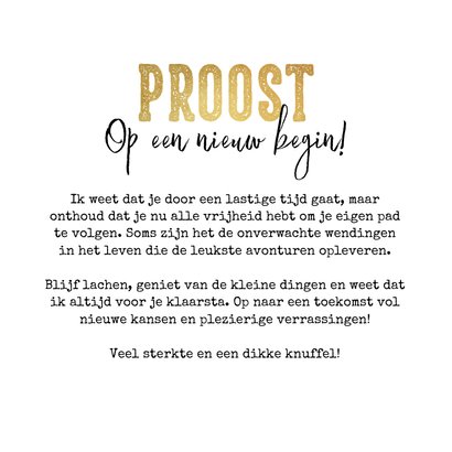 Wenskaart scheiding grappig sterkte nieuw begin proost 3