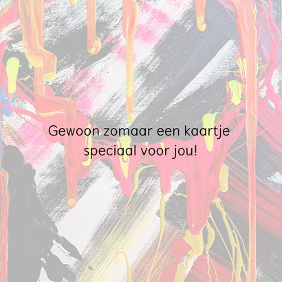 Wenskaart van abstracte kleurenexplosie 3