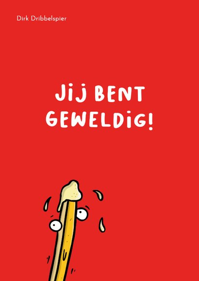Wenskaart vrolijk schattig patatje 2