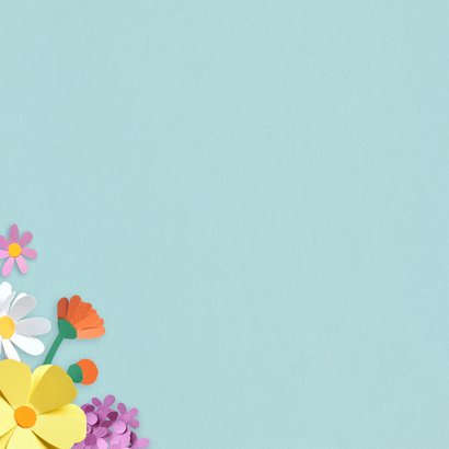 Wenskaart zomaar boeket bloemen 2