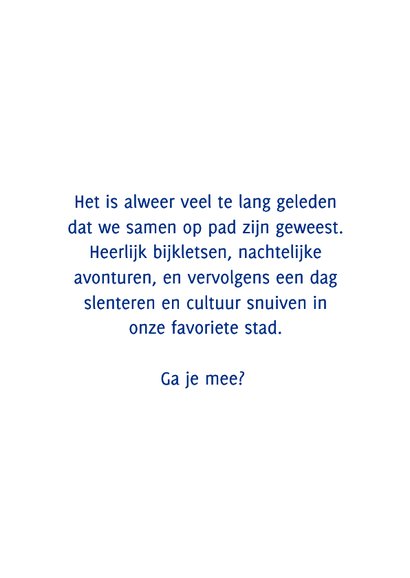 Wenskaartje typografisch weg van jou samen weg 3