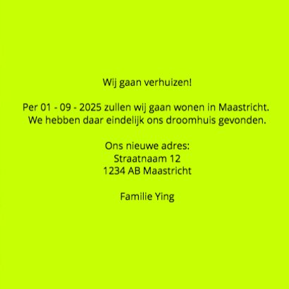 Wij gaan verhuizen naar... - DH 3