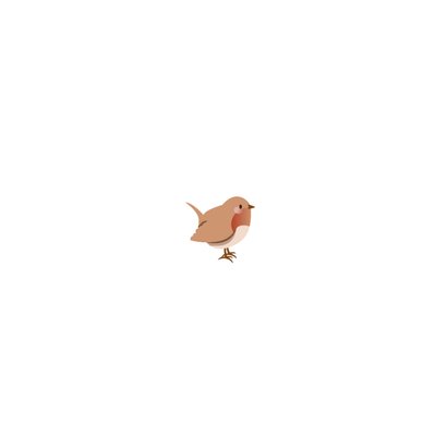 Winters kerstkaartje met vogeltjes liefdevolle kerst Achterkant