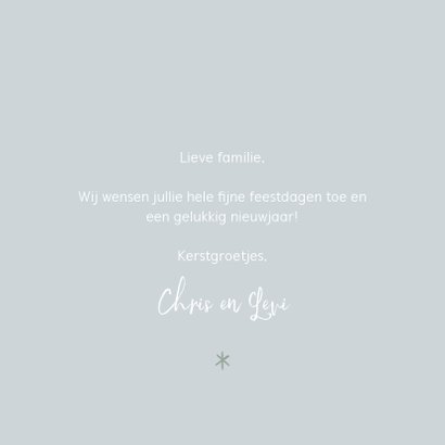 Winterse fotokaart met grote foto en merry christmas 3