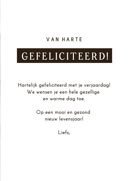 Winterse verjaardagskaart natuur foto met sneeuw 3