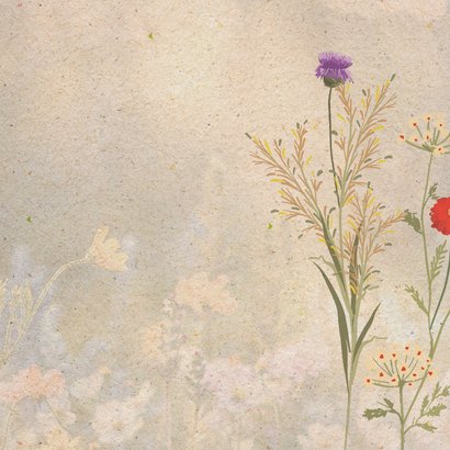 'With love' florals wenskaart 2