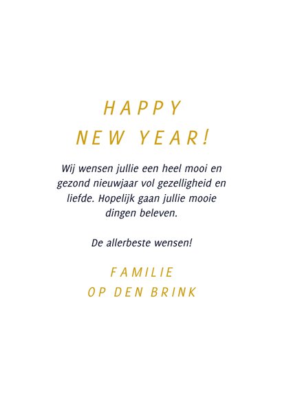 Witte fotokaart fijne feestdagen met goudlook 2023 3