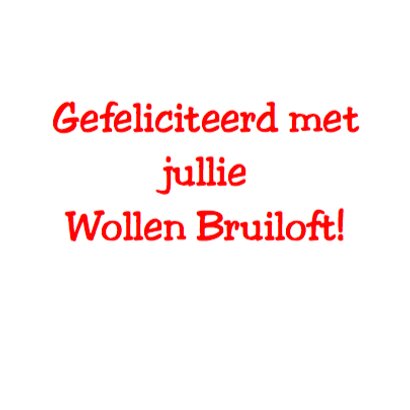 Wollen bruiloft - zeven jaar getrouwd 3