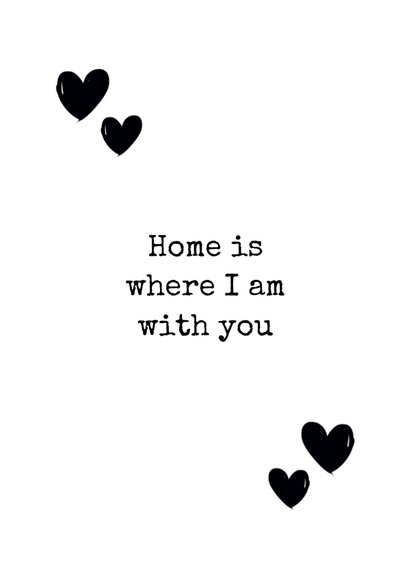 Woonkaart huisje home sweet home 3