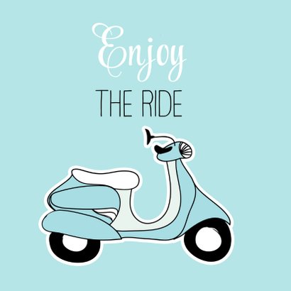 Woonkaart - Life is a journey - scooter 2