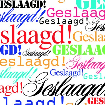 Woorden - Foto Geslaagd! - BK 2