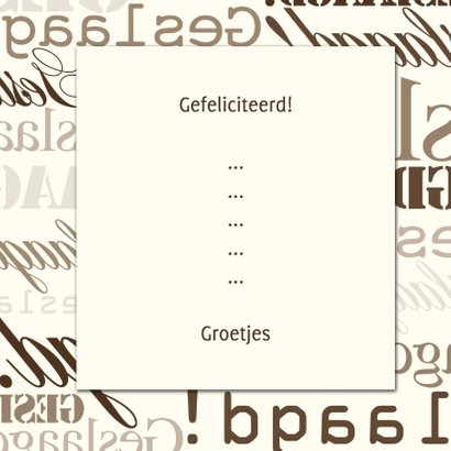 Woorden - Vintage Geslaagd! - BK 3