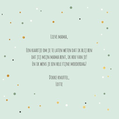 World's greatest mom - gold - moederdag kaart 3