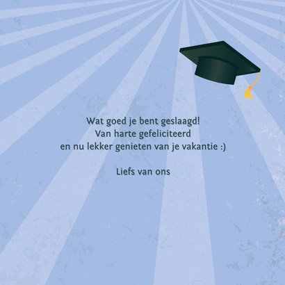 Yes! You did it! - class of - geslaagdkaart 3