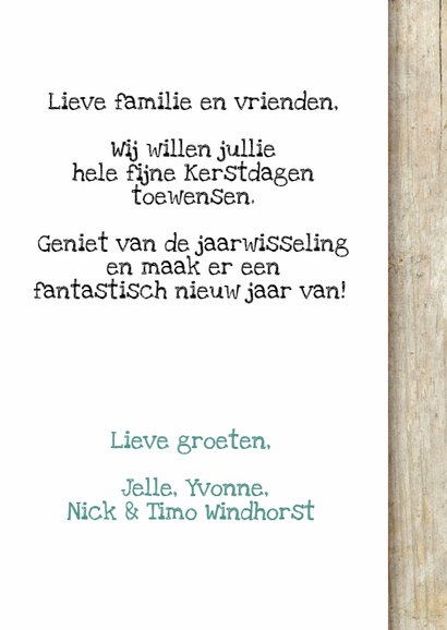 YVON fotostrip blauw hout rh 3